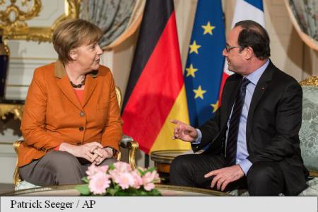 Întâlnire Hollande-Merkel la Strasbourg pentru a discuta despre refugiaţi şi “Brexit”