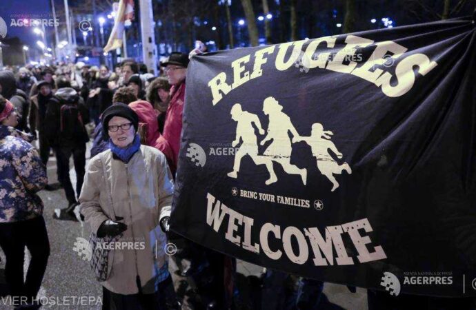 Bruxelles: 10.000 de manifestanţi cer solidaritate cu imigranţii