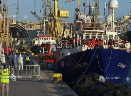 Migranţi: Nava Lifeline a ancorat în portul La Valetta din Malta