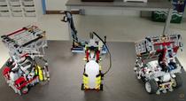 Robotul anticoronavirus creat din piese LEGO într-o tabără de refugiați