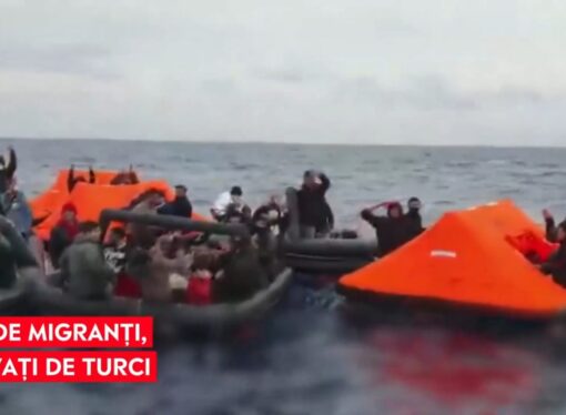 Poliția de frontieră turcă a salvat 150 de migranți. Refugiații au primit vestea salvării în aplauze