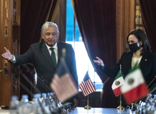 Mexic: Vicepreşedinta americană Kamala Harris a discutat despre migraţie cu preşedintele Lopez Obrador
