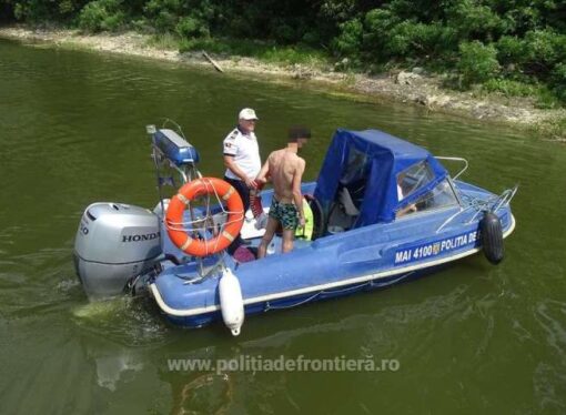 Giurgiu: Migrant iranian salvat de la înec după ce a încercat să treacă Dunărea înot între Ruse şi Giurgiu