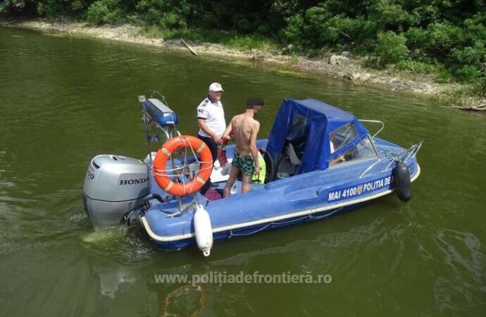 Giurgiu: Migrant iranian salvat de la înec după ce a încercat să treacă Dunărea înot între Ruse şi Giurgiu