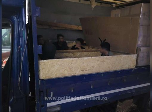 Șase cetățeni sirieni ascunși prin metoda capac în două lăzi de lemn, depistați la Calafat