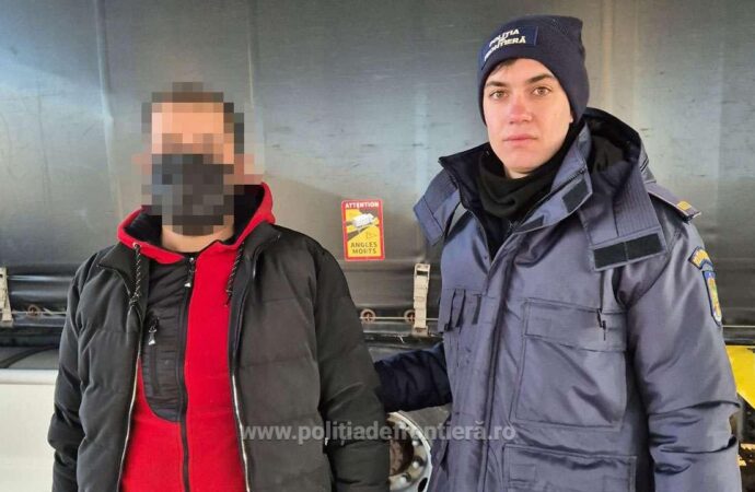 PTF Giurgiu: Cetățean sirian depistat ascuns într-un sac