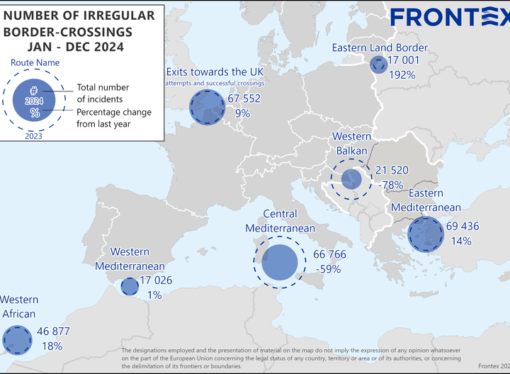Frontex: Trecerile ilegale ale frontierei în UE au scăzut puternic în 2024